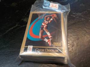 lot 32 image: 50 Clyde Drexler Cards...