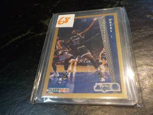 lot 68 image: 1992-93 Shaquille ONeal Fleer Drak...