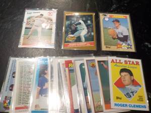 lot 76 image: Roger Clemens Cards...
