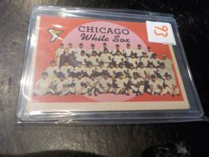 lot 93 image: 1958 Topps Chicago White Sox Card...