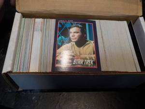 lot 132 image: Box of Star Trek Cards...