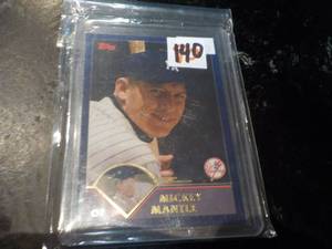lot 140 image: Mickey Mantle Baseball Cards...