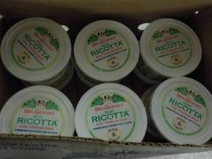 lot 222 image: Case of 12 Belgioioso Mini Ricotta ...