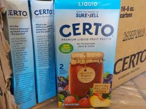 lot 257 image: Case of 16 - 6 oz Cartons Certo Liq...