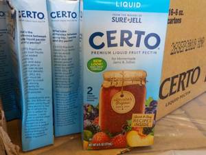 lot 263 image: Case of 16 - 6 oz Cartons Certo Liq...
