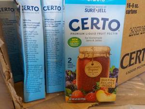 lot 270 image: Case of 16 - 6 oz Cartons Certo Liq...