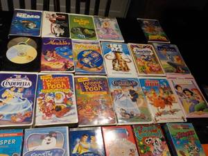lot 154 image: VCR Tapes and DVDs...