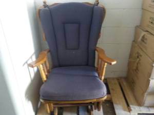 lot 277 image: Glider Rocking Chair with Cushions...