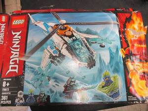 lot 4 image: LEGO Ninjago Helicopter Set box is...