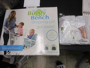 lot 28 image: Buggy Bench for Shopping Cart and S...