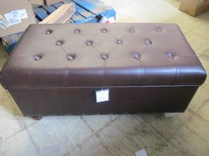 lot 105 image: Threshold Storage Chest- slight rip...
