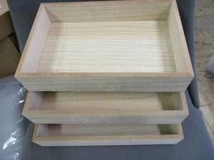 lot 106 image: Set of 3 Wooden Boxes...