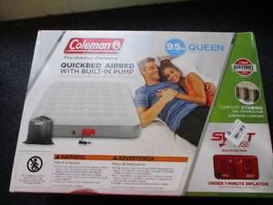 lot 123 image: Coleman Quick Bed Airbed with Built...