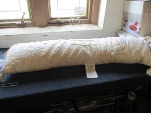 lot 132 image: Project 62 body pillow, needs slight cleaning