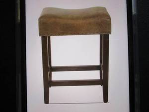 lot 138 image: Threshold Rumford Counter stool- Co...