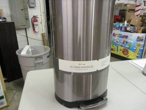lot 149 image: Threshold Stainless Steel Trash Can...