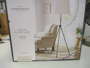 lot 151 image: Threshold Tripod Floor Lamp...