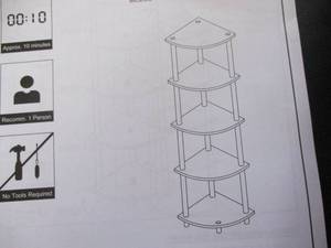 lot 167 image: Furino 5 Tier Corner Shelf...