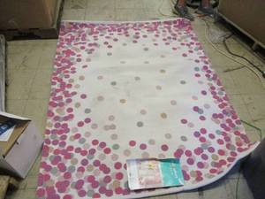 lot 313 image: PillowFort Dot Area Rug 4 x 56...