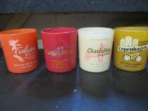 lot 319 image: Set of 4 - 5oz Candles retail $6 e...
