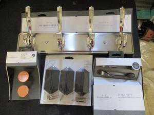 lot 329 image: Lot of Wall Mounted Hook Rail, Knob...