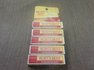 lot 201 image: Strawberry Burts Bees lot of 5...