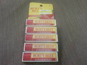 lot 202 image: Strawberry Burts Bees lot of 5...