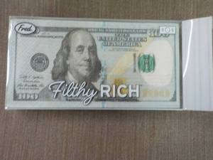 lot 222 image: 100 Dollar Bill Napkins...