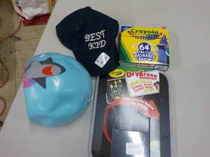 lot 228 image: Toys and Hat...