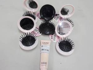 lot 244 image: Brush and Mirror Set and NYX Makeup...