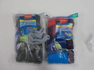 lot 245 image: boys Large Hanes Boxer Set...