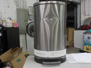 lot 283 image: Threshold Stainless Steel Trash Can...