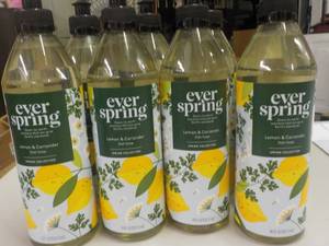 lot 287 image: 8 Bottles Ever Spring Dish Soap- 18...
