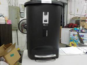 lot 292 image: Simple Human 13 gallon Trash Can...