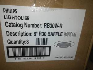 Philips Lightoiler 6 in.  White Recess Baffles � 23