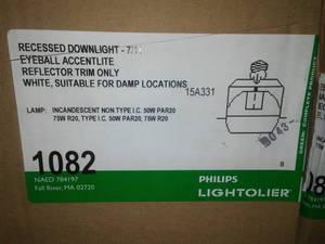 4 Philips Lightoiler Recessed Downlight Eyeball AccentLite