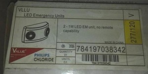 Philips Chloride LED Emergency Lighting units.