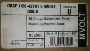 Gotham 16 Gauge Galvanized Steel Mounting Plaster Frame