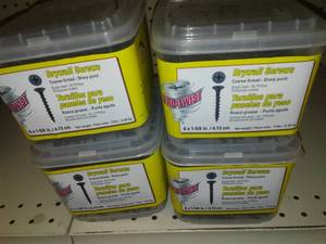 lot 452 image: Pro Twist Drywall Screws, 6 x 1 58, 5 lbs. (4) $80 retail