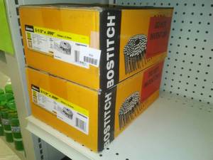lot 454 image: Bostitch 2  x .090 Coil Nails (2) 7200-Quantity. $200 retail