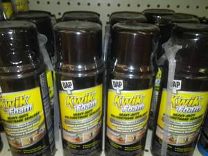lot 468 image: Dap Kwik Foam Polyurethane Sealant, 12 oz (9)