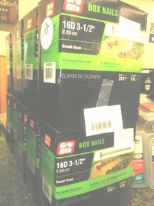 lot 476 image: Grip rite 16D 3  in. Quantity 10 boxes, 3130 total pcs.