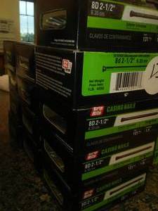 lot 480 image: Grip Rite Casing Nails 8D-2  in. (13) 1 lb. ea.