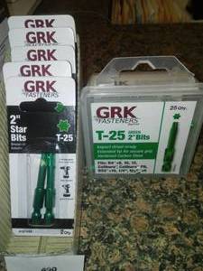 lot 490 image: GRK Drill Bit Variety.