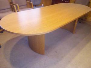 lot 503 image: Conference Table. single piece top. Great for drafting and blueprinting.