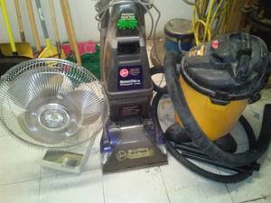 lot 507 image: Shampooer, Shop Vac, Shop Vac and more.  All tested and working