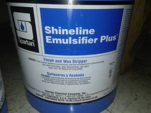 lot 517 image: Shineline Emulsifier Plus, NEW, 5 gal. $66 retail