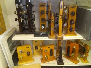 lot 536 image: Large Variety of Misc. Locks, Knobs, Lever  Steam Punk Art