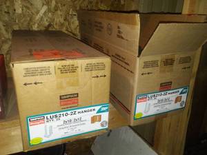 lot 564 image: Simpson Joist Hangers, 2x10 2x12 (2 boxes