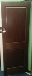 lot 146 image: Bayer 30 in. 2 Panel Prefinished Interior Standard Door